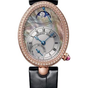 Breguet Reine de Naples 8908 - Rose Gold Case - Mother-Of-Pearl Dial - Black Leather Strap - 8908BR/5T/964/D00D3L