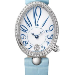 Breguet Reine de Naples 8918 - White Gold Case - White Enamel Dial - Blue Leather Strap - 8918BB/28/964/D00D