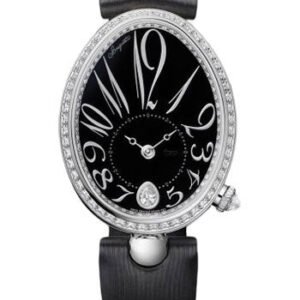 Breguet Reine de Naples 8918 - White Gold Case - Black Grand Feu Enamel Dial - Black Satin Strap - 8918BB/2N/764/D00D