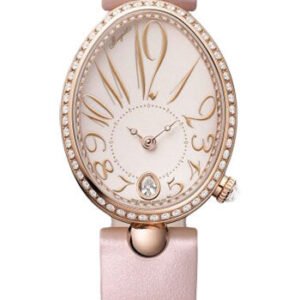 Breguet Reine de Naples 8918 - Rose Gold Case - Light Pink Grand Feu Enamel Dial - Pink Satin Strap - 8918BR/2C/364/D00D
