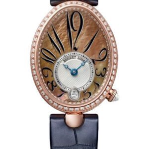 Breguet Reine de Naples 8918 - Rose Gold Case - Mother-Of-Pearl Dial - Blue Leather Strap - 8918BR/5T/964/D00D3L