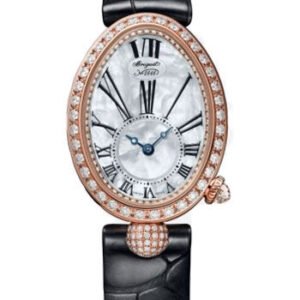 Breguet Reine de Naples 8928 - Rose Gold Case - Mother-Of-Pearl Dial - Black Leather Strap - 8928BR/51/944/DD0D3L