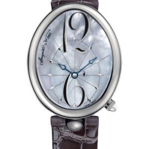 Breguet Reine de Naples 8967 - Steel Case - Mother-Of-Pearl Dial - Blue Fabric Strap - 8967ST589863L