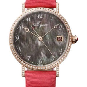 Breguet Classique 9065 - Rose Gold Case - Mother-Of-Pearl Dial - Red Fabric Strap - 9065BR/5T/976/DD00