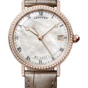 Breguet Classique 9068 - Rose Gold Case - Mother-Of-Pearl Dial - Brown Leather Strap - 9068BR/52/976/DD00