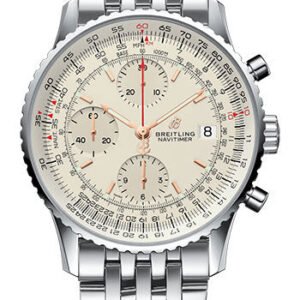 Breitling Navitimer 1 Chronograph 41 Watch - Steel Case - Mercury Silver Dial - Steel Pilot Bracelet - A13324121G1A1