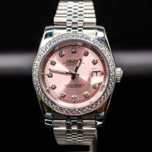 Pink DateJust Seikomod 40mm - DateJust Seikomod