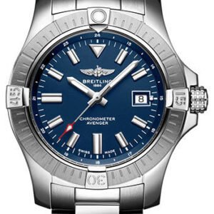 Breitling Avenger Automatic 43 Watch - Stainless Steel - Blue Dial - Metal Bracelet - A17318101C1A1