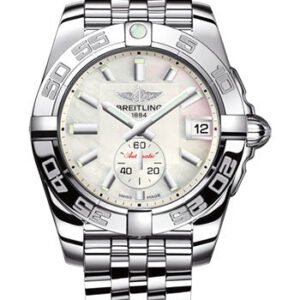 Breitling Galactic 36 Automatic Watch - Steel - Pearl Dial - Steel Bracelet - A3733012/A716/376A