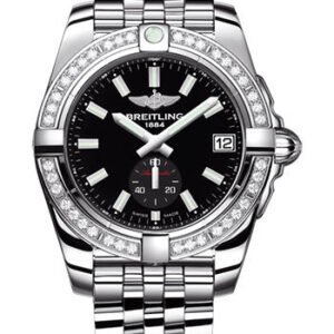 Breitling Galactic 36 Automatic Watch - Steel - Onyx Black Dial - Steel Bracelet - A37330531B1A1