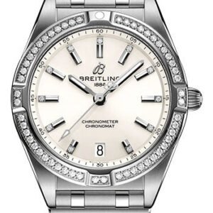 Breitling Chronomat 32 Watch - Stainless Steel (Gem-set) - White Diamond Dial - Metal Bracelet - A77310591A1A1