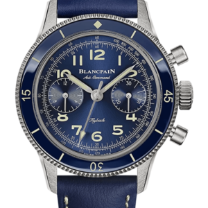 Blancpain Air Command Titanium Blue Calfskin Unisex Watch - AC03 12B40 63B