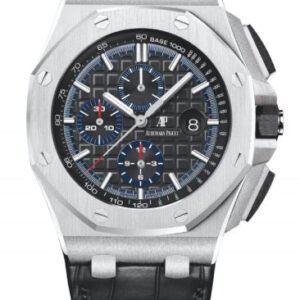 Audemars Piguet Royal Oak Offshore Selfwinding Chronograph Platinum Black Index Dial & Ceramic Bezel Leather Bracelet | 26411PO.OO.A002CR.01
