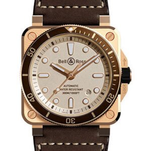 Bell & Ross BR 03-92 Diver White Bronze - Calfskin Strap