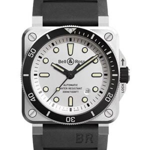 Bell & Ross BR 03-92 Diver White - Rubber Strap