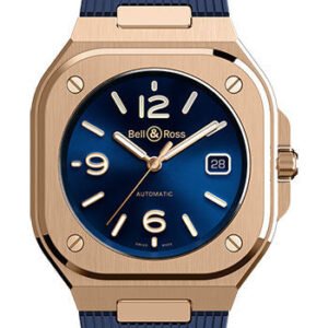 Bell & Ross BR 05 Blue Gold - Rubber Strap