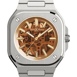 Bell & Ross BR 05 Skeleton Golden - Steel Bracelet