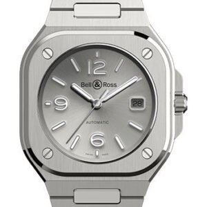Bell & Ross BR 05 Grey Steel Watch - Steel Bracelet