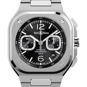 Bell & Ross Br_05 Chrono Black Steel - Steel Bracelet