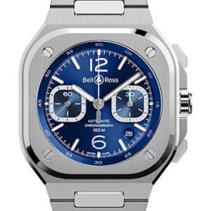 Bell & Ross Br_05 Chrono Blue Steel - Steel Bracelet