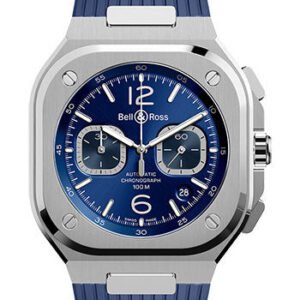 Bell & Ross BR 05 Chrono Blue Steel - Rubber Strap