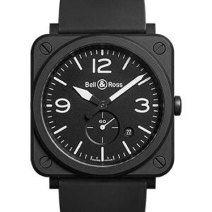 Bell & Ross BR S Black Matte Watch - Rubber Strap