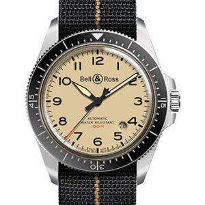 Bell & Ross BR V2-92 Military Beige Watch - Canvas Strap