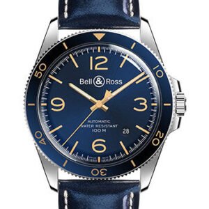 Bell & Ross BR V2-92 Aeronavale Watch - Calfskin Strap