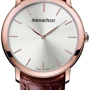 Audemars Piguet Jules Audemars Extra-Thin 41mm Silver Index Rose Gold Leather | 15180OR.OO.A088CR.01