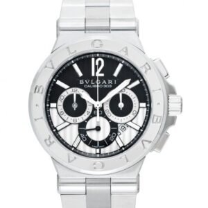 Bvlgari Diagono Automatic Black Dial Stainless Steel Men's Watch