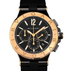 Bvlgari Chronograph Automatic Black Dial Men's Watch