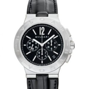 Bvlgari Diagono Automatic Black Dial Stainless Steel Men's Watch