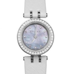 Bvlgari Quartz Blue Mother Of Pearl Dial Diamond Ladies Watch