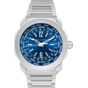 Bvlgari Octo Automatic Blue Dial Stainless Steel Men's Watch