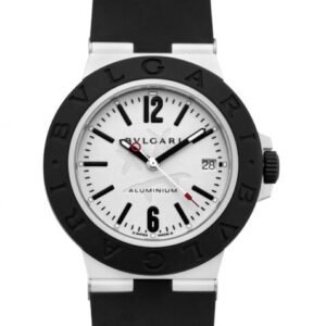 Bvlgari Automatic White Dial Aluminum Men's Watch