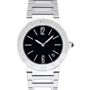 Bvlgari Quartz Black Dial Ladies Watch