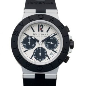 Bvlgari Aluminum Chronograph Automatic Grey Dial Men's Watch