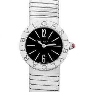 Bvlgari Tubogas Quartz Black Dial Ladies Watch