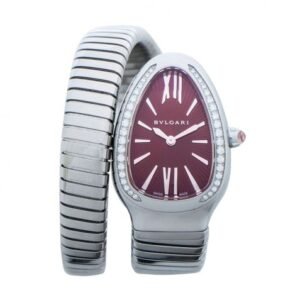 Bvlgari Serpenti Quartz Violet Lacquered Dial Ladies Watch