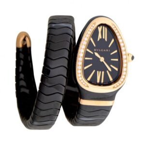Bvlgari Serpenti Spiga Quartz Black Dial Ladies Watch
