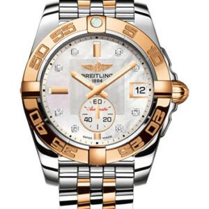 Breitling Galactic 36 Automatic Watch - Steel & rose Gold - Pearl Diamond Dial - Steel And Gold Bracelet - C37330121A2C1
