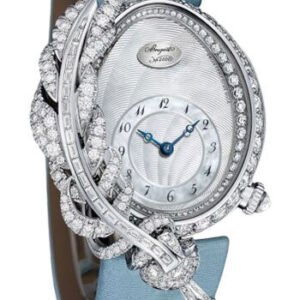 Breguet Plumes GJ15BB89240DD8 - White Gold Case - Silver Dial - Light Blue Satin Strap - GJ15BB8924/0DD83L