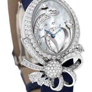 Breguet DŽsir de la Reine GJ27BB8924DDD8 - White Gold Case - Mother-Of-Pearl Dial - Blue Satin Strap - GJ27BB8924/DDD83L