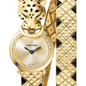 Cartier La Panthere Watch - 23.6 mm Yellow Gold Diamond Case - Gold-Tone Dial - Yellow Gold Bracelet - HPI01382