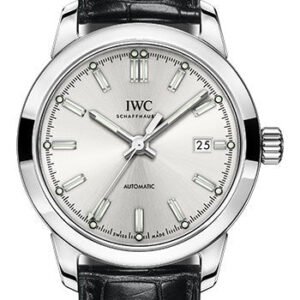 IWC Ingenieur Automatic Watch - 40.0 mm Stainless Steel Case - Silver Dial - Black Alligator Strap - IW357001