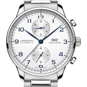 IWC Portugieser Chronograph - Stainless Steel Case - Silver-Plated Dial - Stainless Steel Bracelet - IW371617