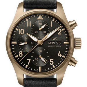 IWC Pilot’s Watch Chronograph Edition 10 Years of MR PORTER Watch - Bronze Case - Black Dial - Black Alcantara Strap Limited Edition of 110 - IW387907