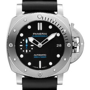 Panerai Submersible - 42mm - Brushed Steel - Black Dial - PAM00973