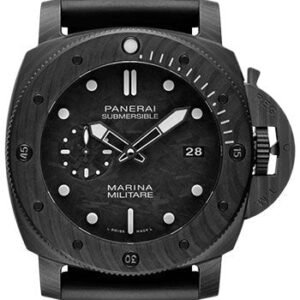 Panerai Submersible Marina Militare Carbotech™ - 47mm - Carbotech - Carbon Dial - Black Caoutchouc Strap - PAM00979