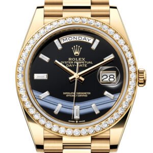 Rolex Day-Date 40 Onyx Dial Yellow Gold President Men's Watch 228348RBR 228348